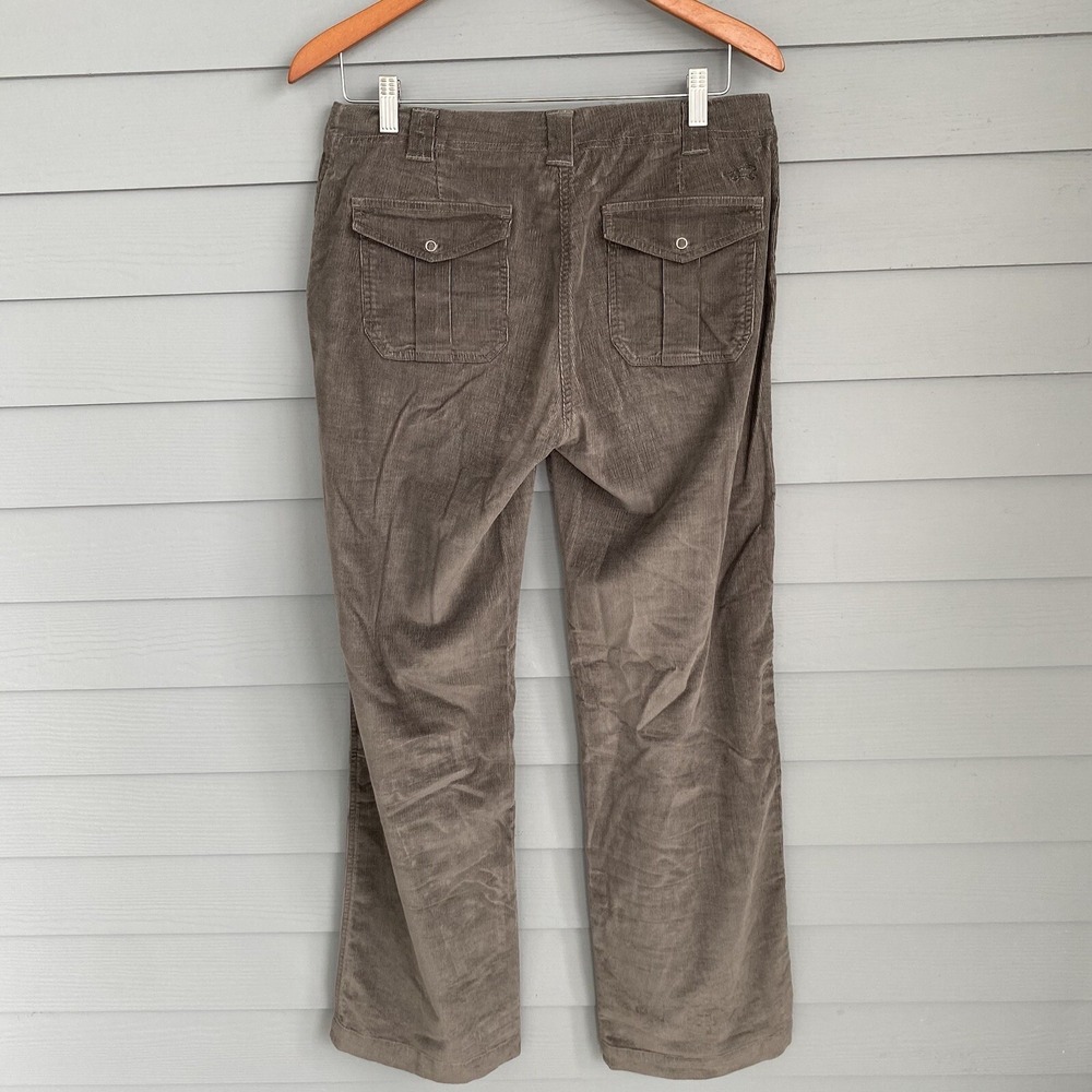 Horny Toad Women Pants 6 32x32 Jeans Corduroy Grey Stretchy Bootcut Straight Leg